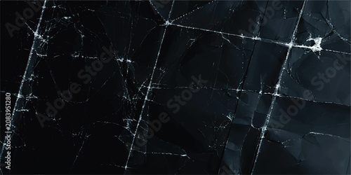 Quadro su tela Industrial Shattered Glass Texture Background