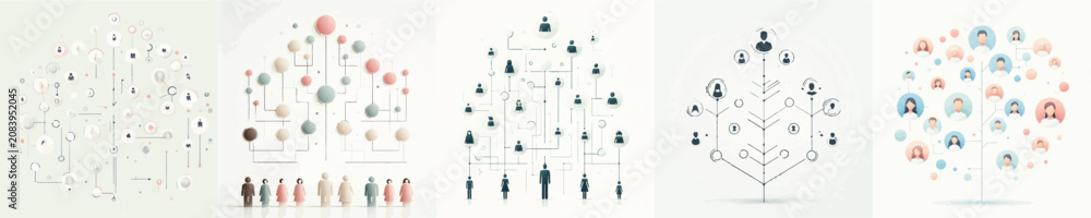 Фотография Family Tree Vector Illustration