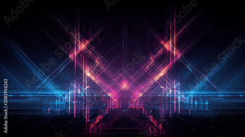 Neon Grid Horizon