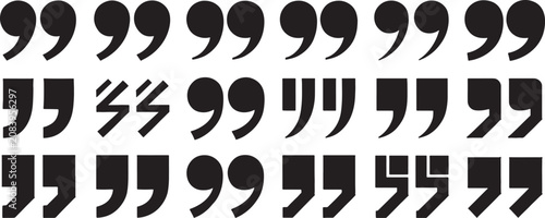 Obraz na plátně Number Set Typographic Symbols with Black Rounded Digits and Geometric Fractions