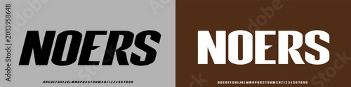 Konstfotografi Sport Modern Future Logo Alphabet Font and Number