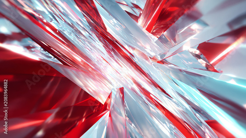 Red and White Crystal Fractals