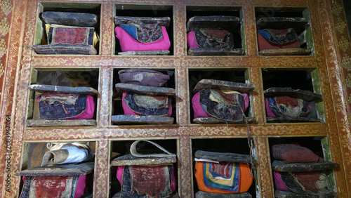 Ancient Buddhist Scripture Storage Shelves