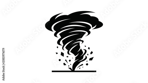 Konstfotografi A stylized illustration of a tornado.