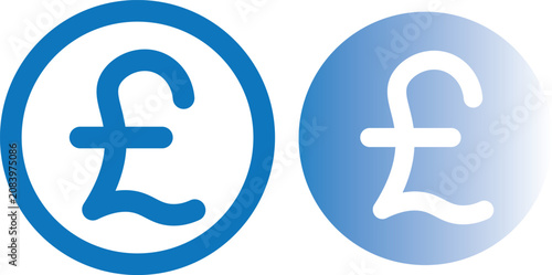Schilderij op canvas Printpound, currency, signs, circular, symbol, finance, white, economy, business