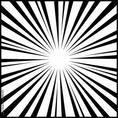 black and white rays