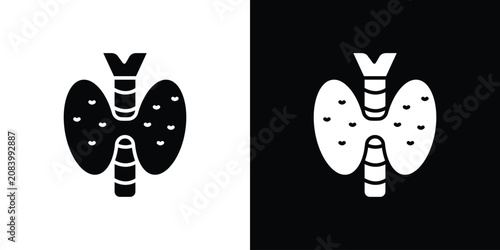 Foto Thyroid gland icon
