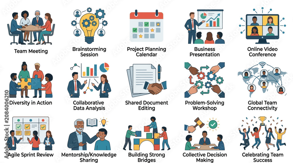 Naklejka premium Business Team Collaboration Concepts.