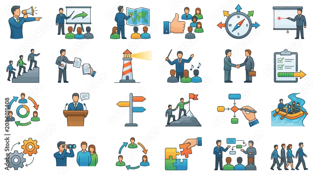 Fototapeta premium Business People Working Together Communication.