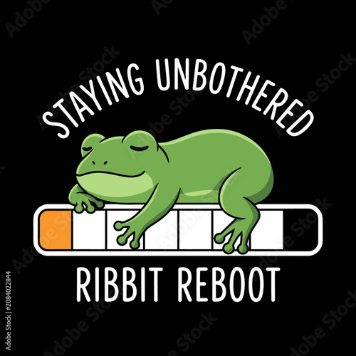 Schilderij op canvas Green Frog Resting on Battery.