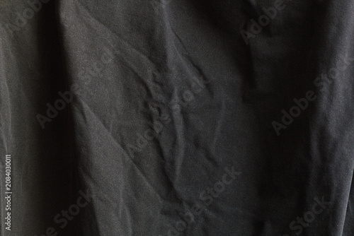 Shaded black fabric texture