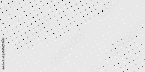 Abstract dot white an black in gray wave light technology texture background. Abstract big data digital concept simple nice