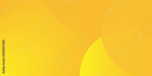 Abstract background with circular shapes composition yellow color pattern gradient texture