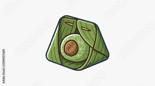 Fresh green bell pepper with sliced cross section.
