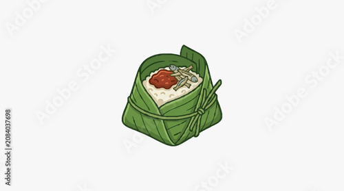 Fresh green bell pepper with bright red seeds inside.