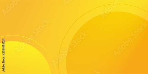 Abstract background with circular shapes composition yellow color pattern gradient texture simple art