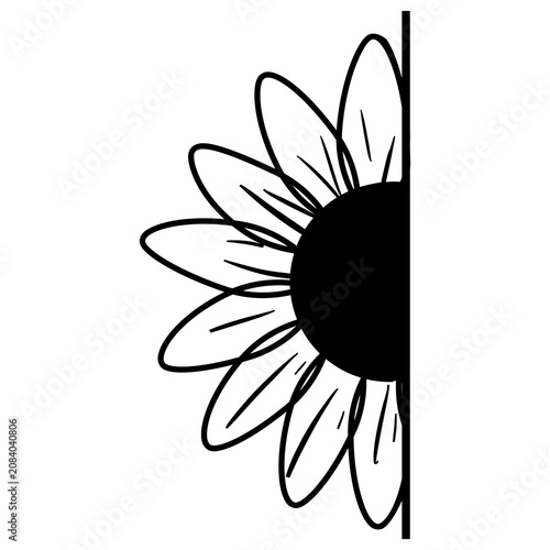 Simple Sunflower Flower SVG Icon