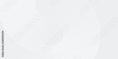 Konstfotografi White glowing geometric lines on gray background