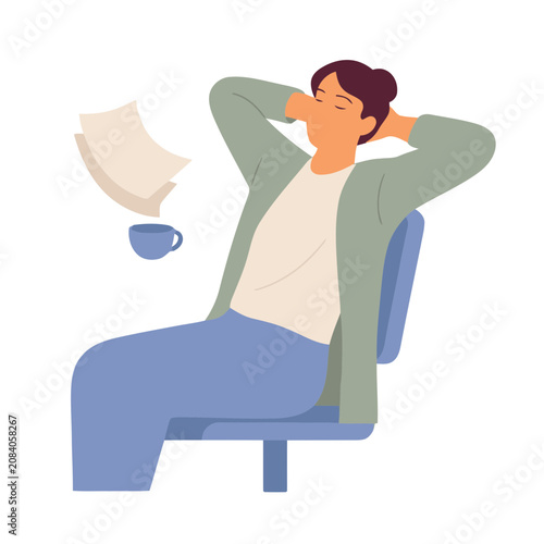 Online Project Management Illustration