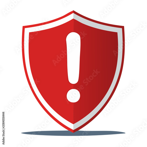 Red heart symbol flat design vector