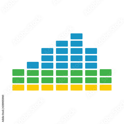 Sound equalizer bars