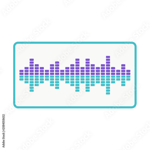 Audio equalizer bars graphic