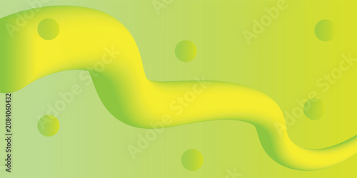 Abstract background with yellow and blue colors like a wriggling snake and small circles, modern banner, poster, and wallpaper design, EPS10