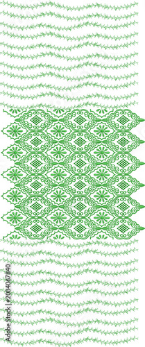 Geometric Floral Fill Embroidery Pattern for Fabric and Garment Machine Embroidery Design