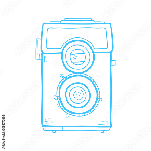 ILLUSTRATION OF CAMERA ISOLATED