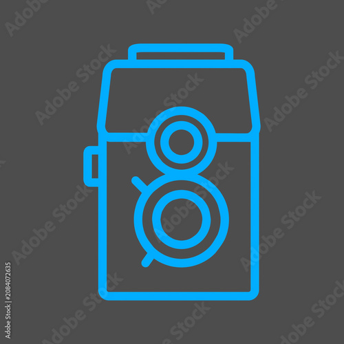 ILLUSTRATION OF CAMERA ISOLATED