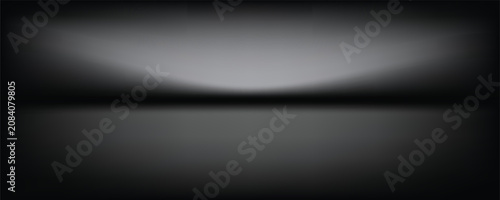 Abstract gradient podium background. Empty gray 3D studio background. Clean scene for product presentation mockup template. eps 10