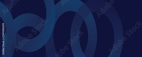 WebAbstract blue glowing geometric lines on dark blue background. Modern shiny blue circle lines pattern. Futuristic technology concept.eps10.