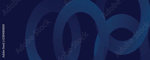 WebAbstract blue glowing geometric lines on dark blue background. Modern shiny blue circle lines pattern. Futuristic technology concept.eps10.