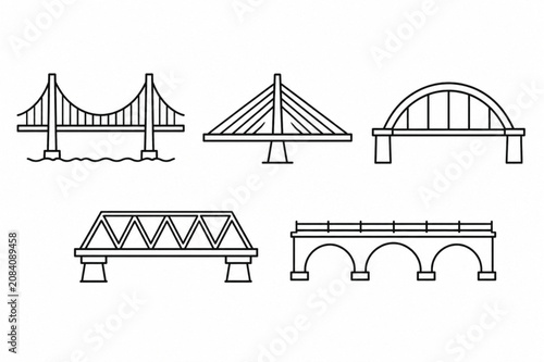 bridge vector illustration