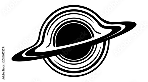 Black Hole Vector Illustration