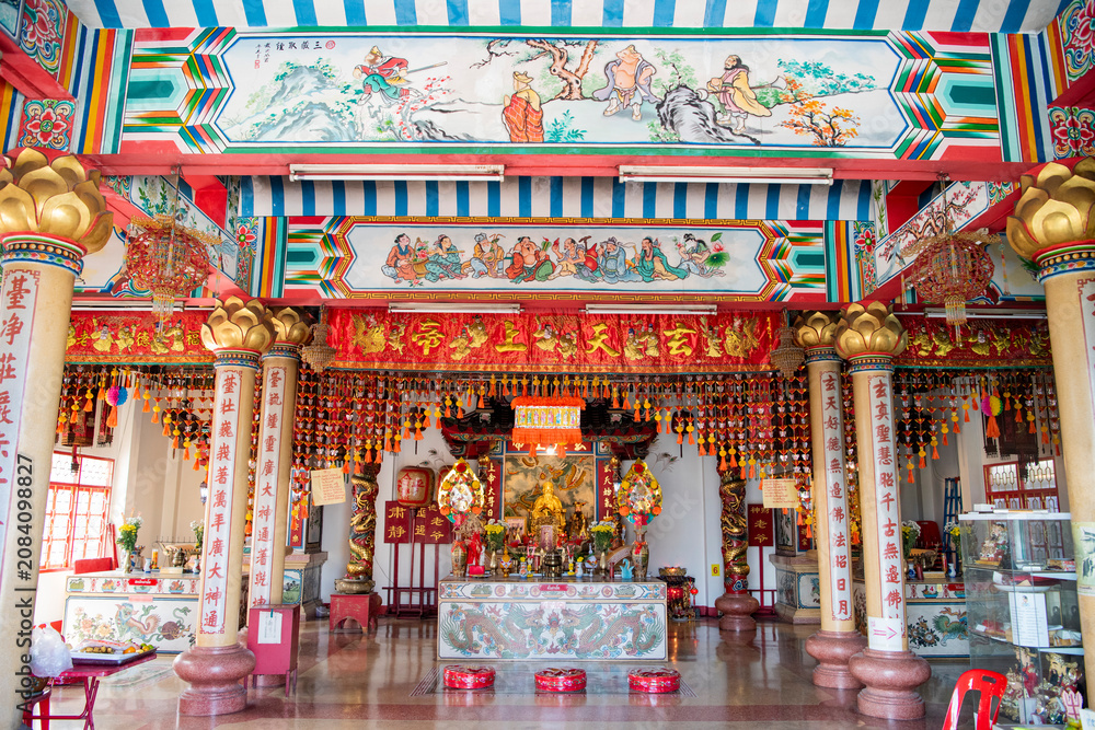Fototapeta premium THAILAND CHANTHABURI CITY SAN CHAO MAE GUAN YIN CHINESE TEMPLE