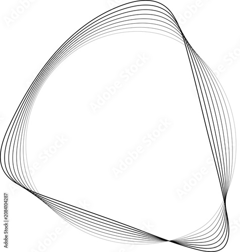 Circle liquid with blend line halftone use for badges, tag, label, logo