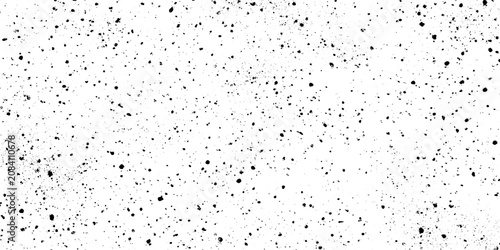 Quadro su tela A black and white vector pattern with scattered speckles and granular elements a