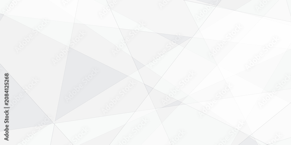 Obraz premium Abstract white and gray triangle geometric paper texture design this design are uses for style concept for banner, flyer, card, or brochure cover etc and quality full shape design .