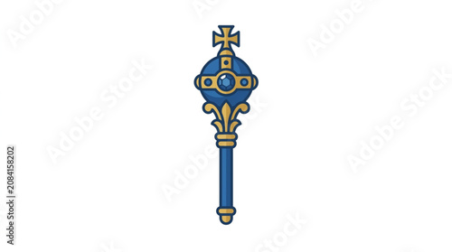 Εκτύπωση καμβά Royal Scepter Symbol of Authority and Power.