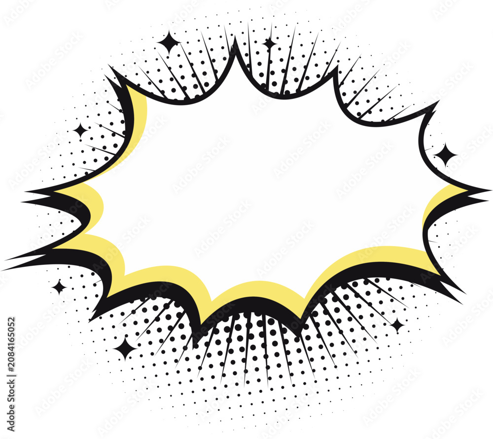Obraz premium Pop Art Speech Bubble