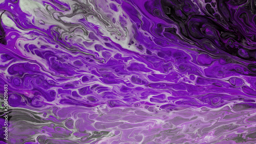 Abstract texture of liquid acrylic. Part of image.