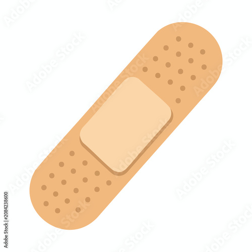 Adhesive Bandage Isolated Vector Illustration