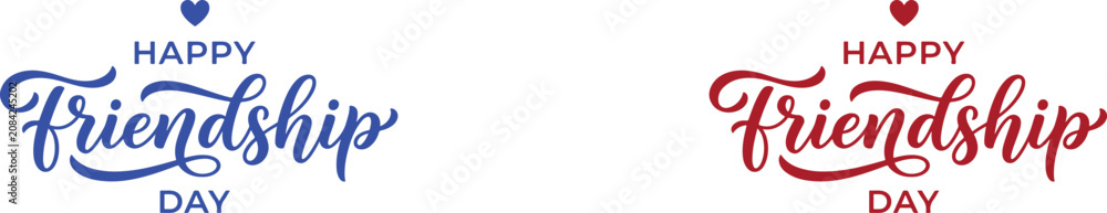 Obraz premium International happy friendship day greeting cards with heartfelt messages