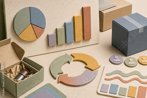 Small Business Subscription Metrics With Tactile Material Focus