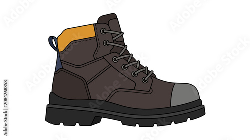 Quadro su tela Rugged Steel Toe Safety Work Boot for Construction and Industry