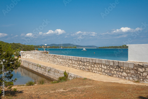 Uvala Sušica Marina on Dugi Otok on a sunny day