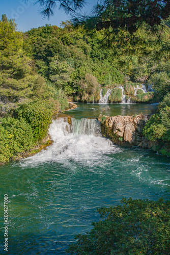 Waterfall Landscape in Krka National Park