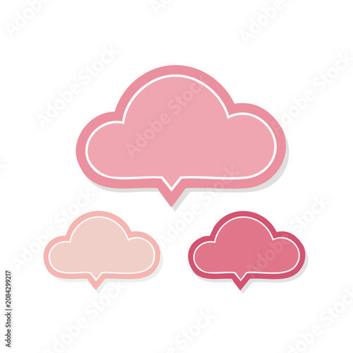 Pink Speech Bubbles