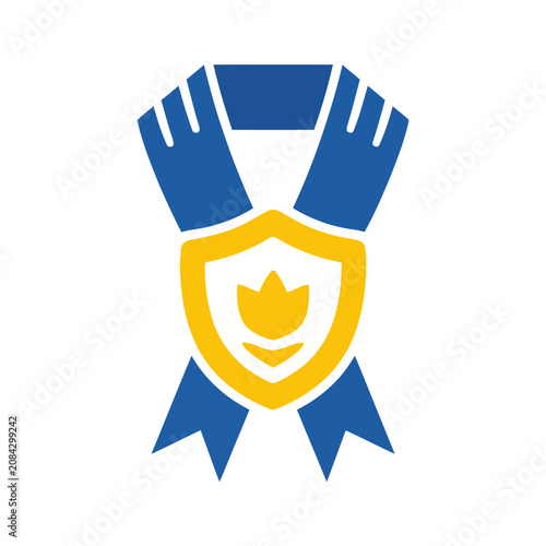 Ribbon Medal Icon
